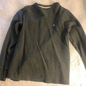 Gray polo sweater